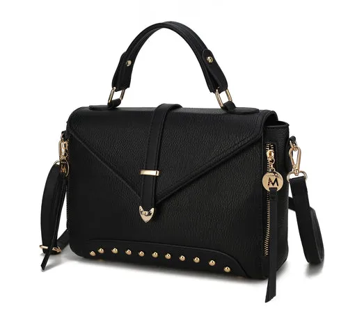 Angolina Leather Satchel Bag