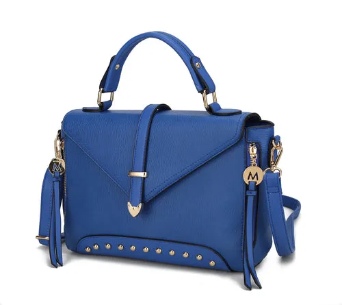 Angolina Leather Satchel Bag