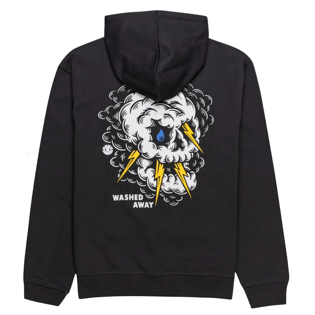 ANGRY CLOUDS HOOD YOUTH Flint Black