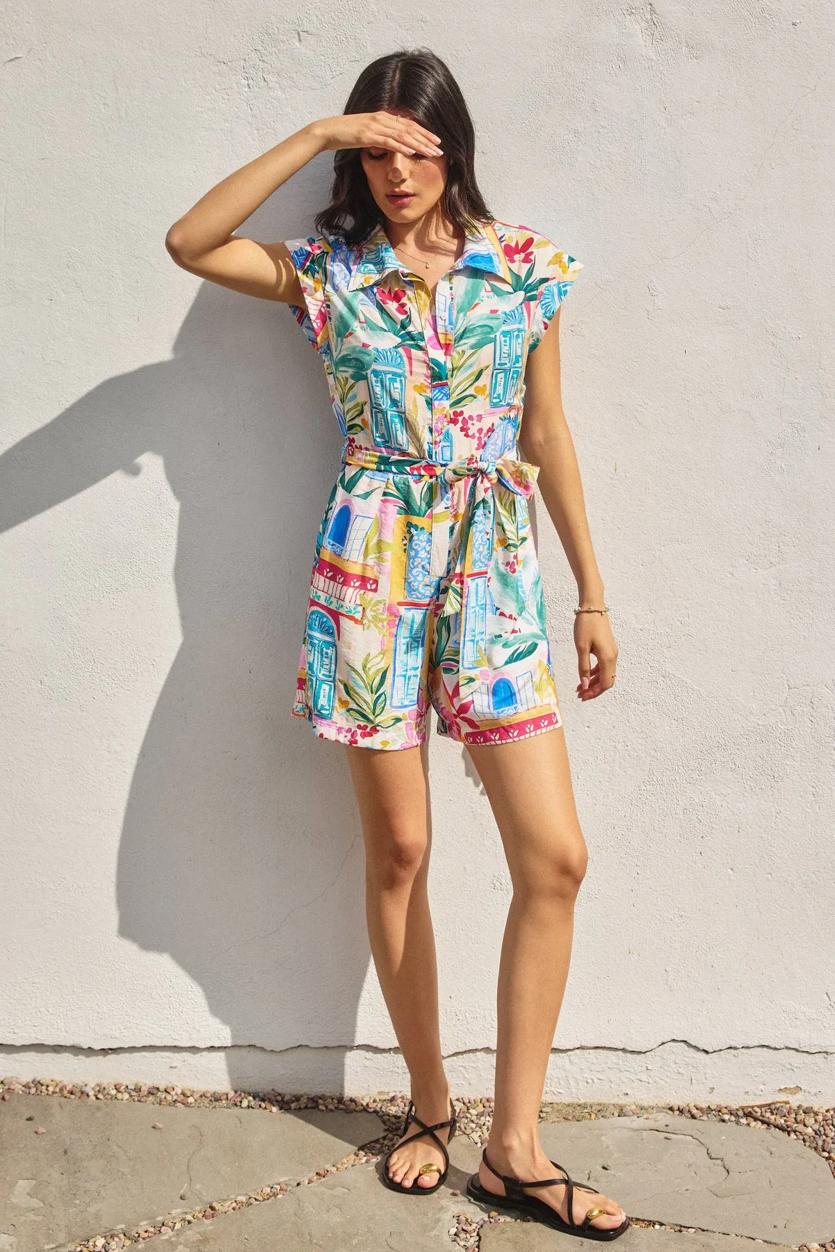 Anise Button Down Romper
