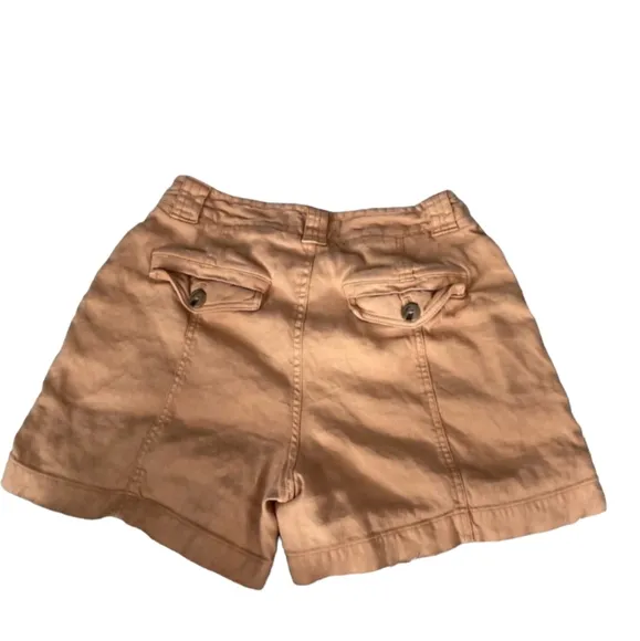 Anthropologie Cedar Linen Cargo Shorts NWT