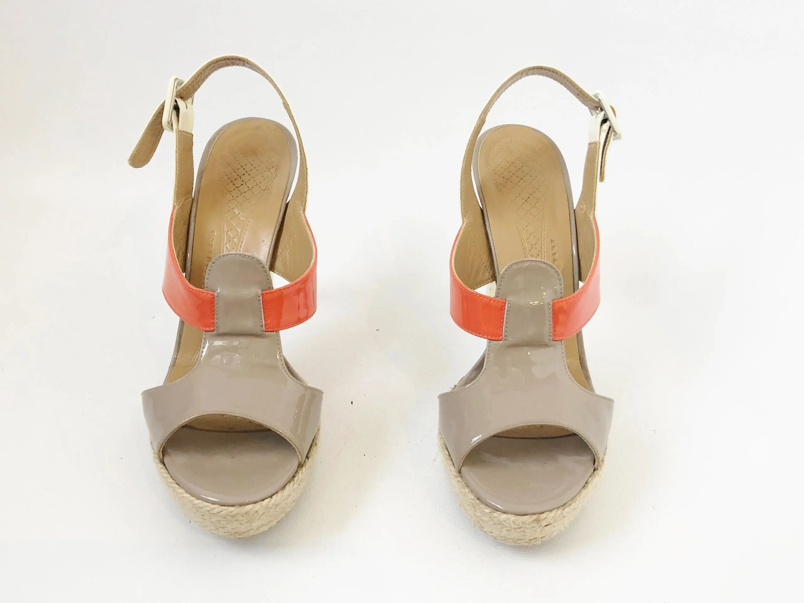 Anya Hindmarch Patent Leather Platform Size 38 It (8 Us)
