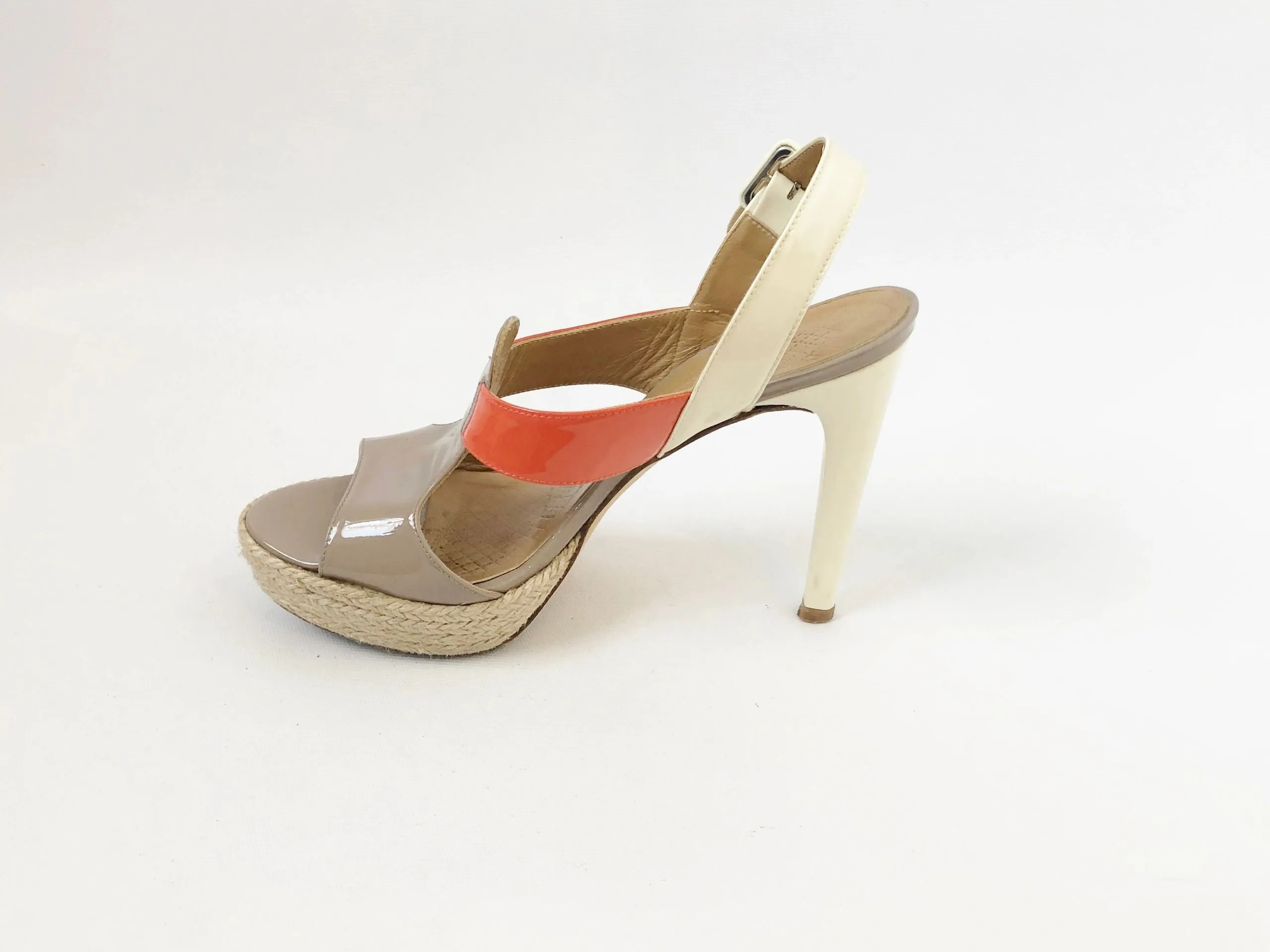 Anya Hindmarch Patent Leather Platform Size 38 It (8 Us)