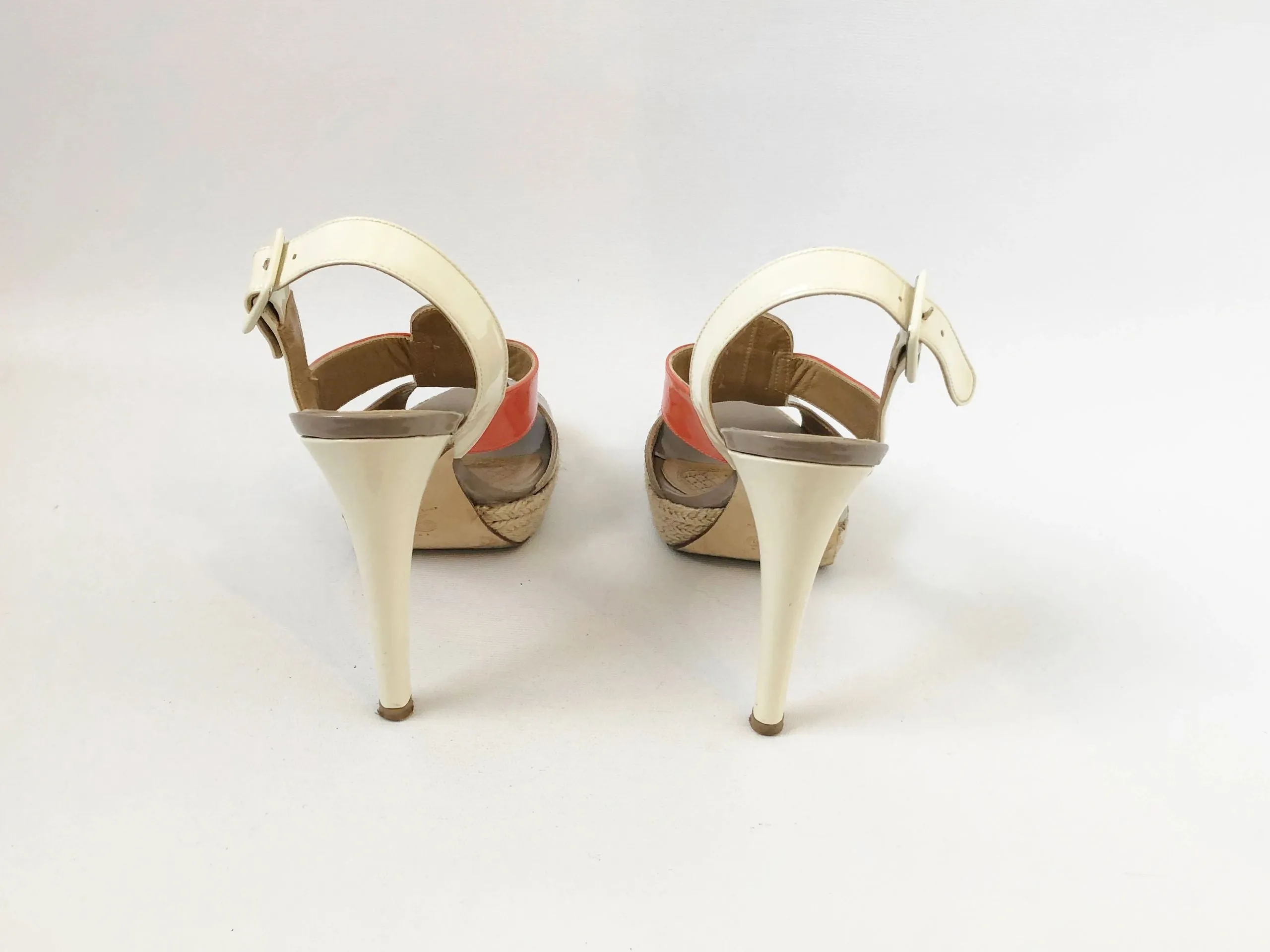 Anya Hindmarch Patent Leather Platform Size 38 It (8 Us)