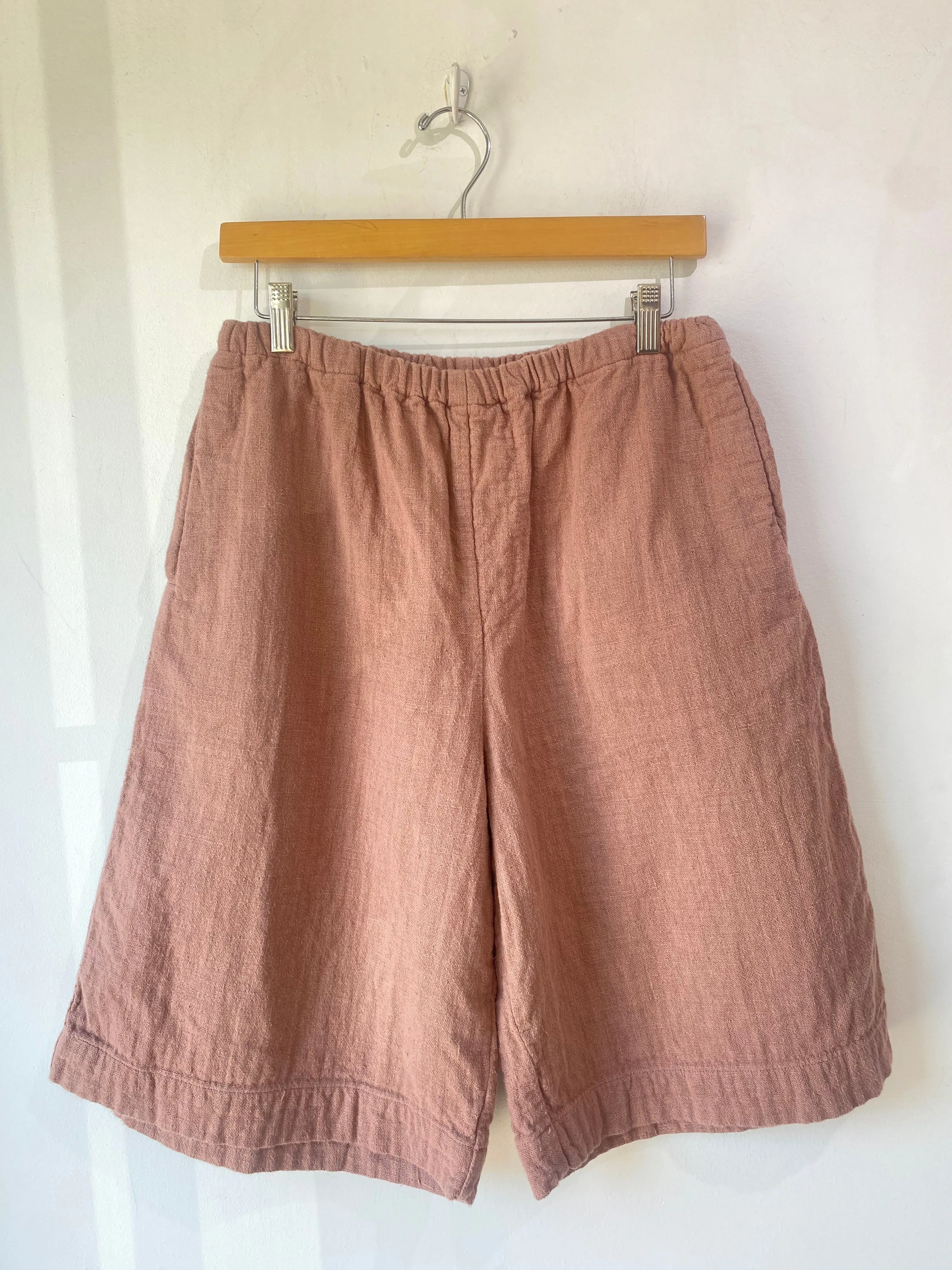 Atelier Delphine Mauve Linen Shorts