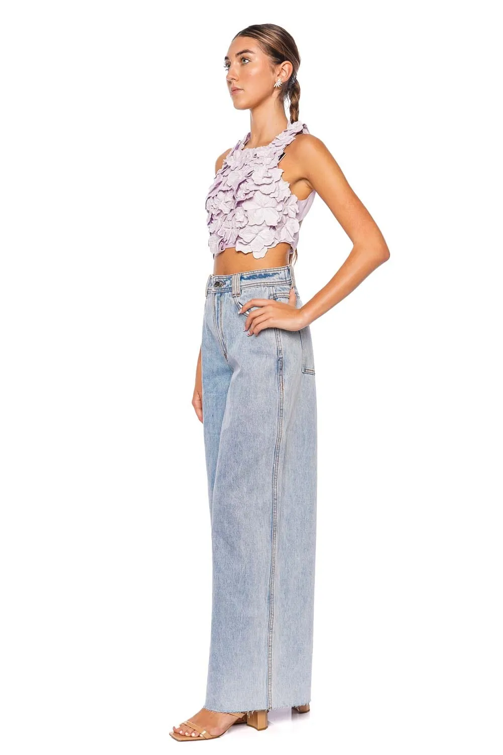Aura Low Rise Wide Leg Jean