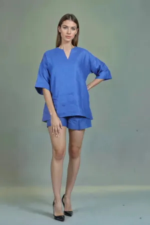 Azure Linen Shirt