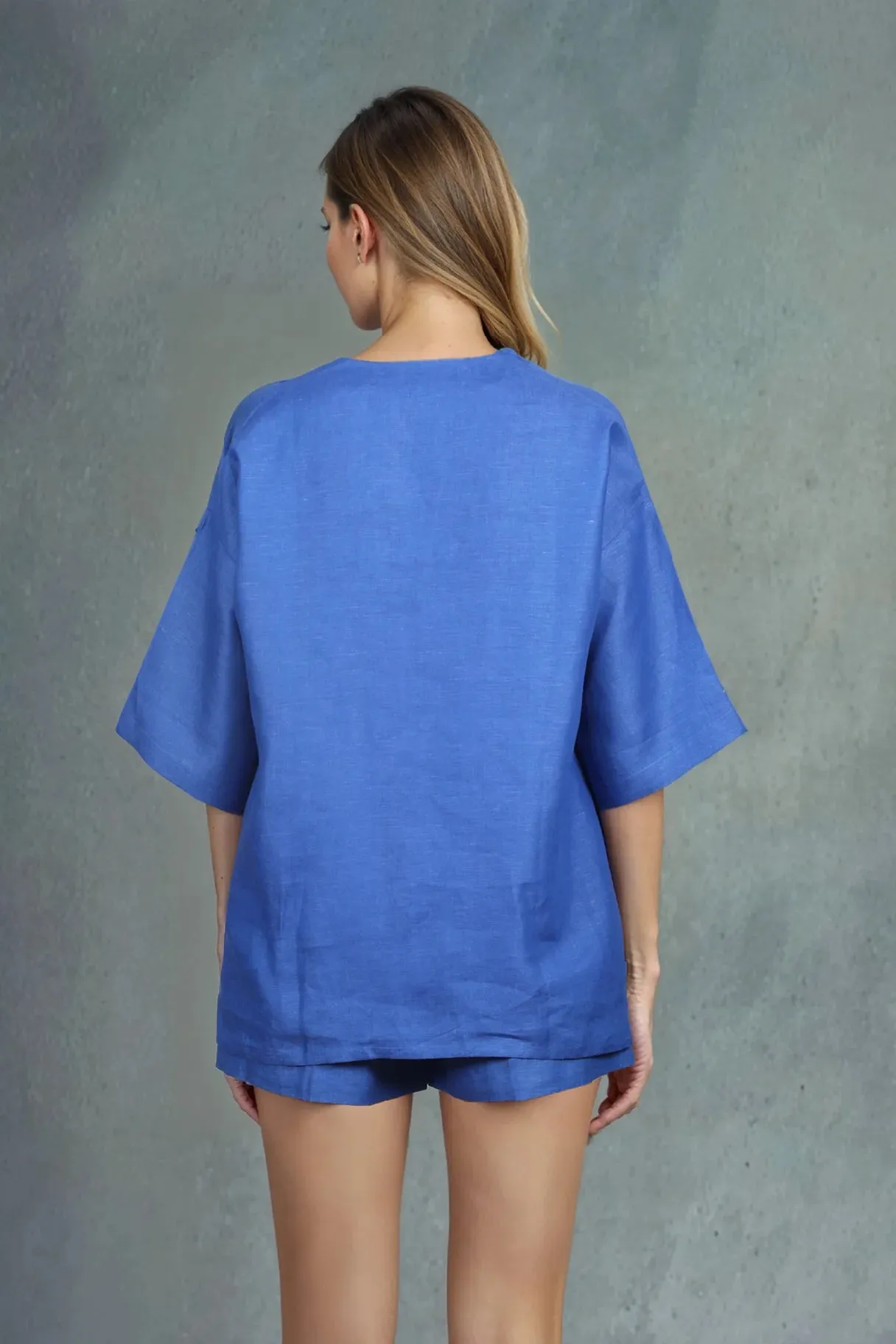 Azure Linen Shirt