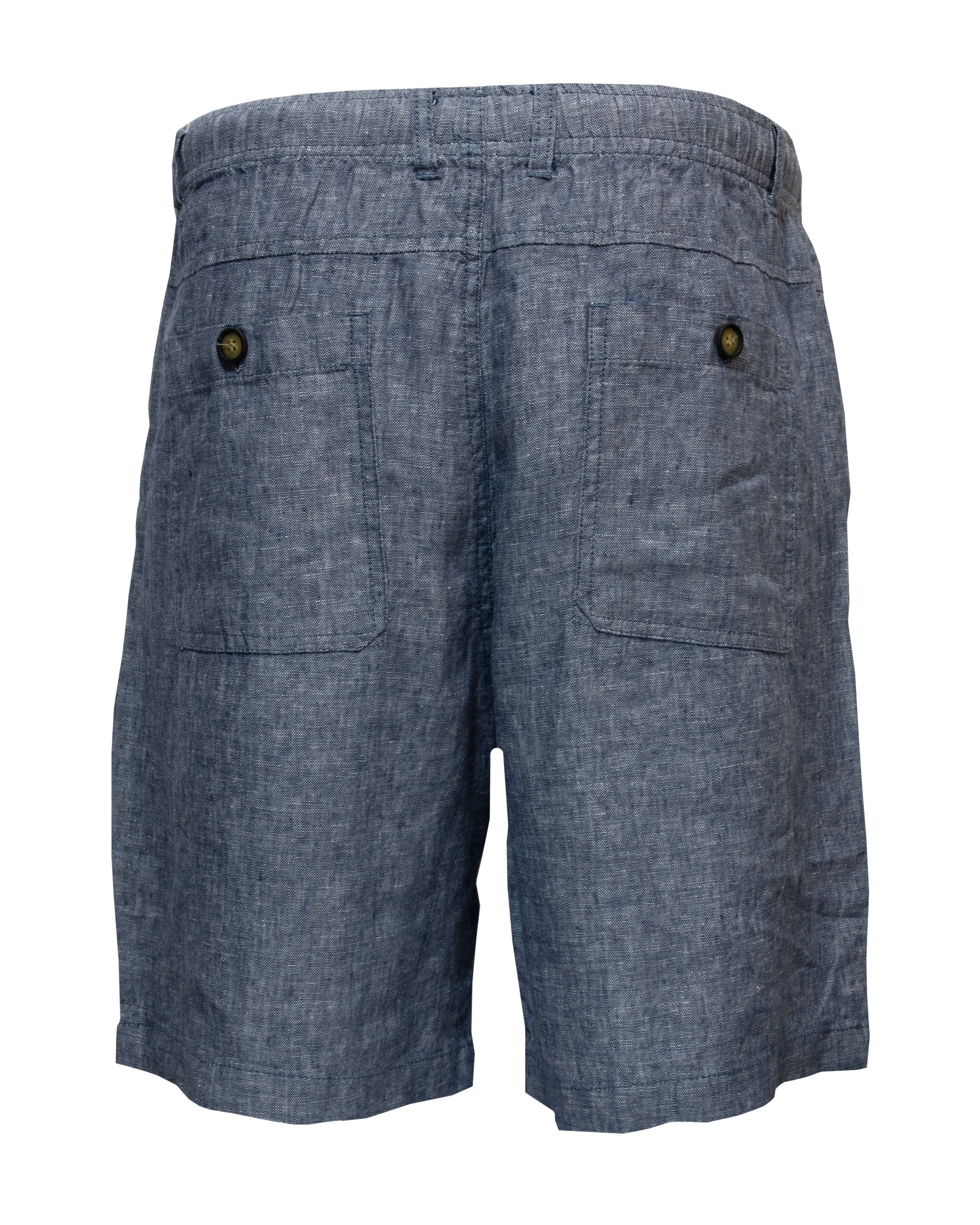 Back Bay Linen Elastic Waist Short