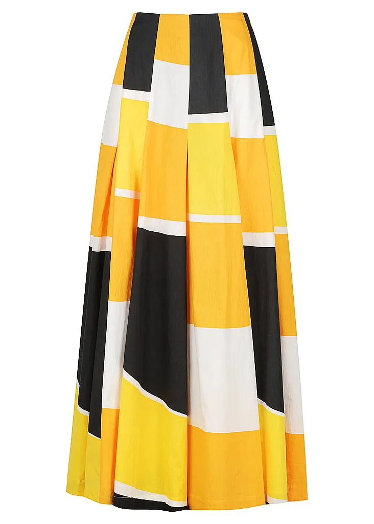 Balconette Bodice | Accordion Maxi Skirt