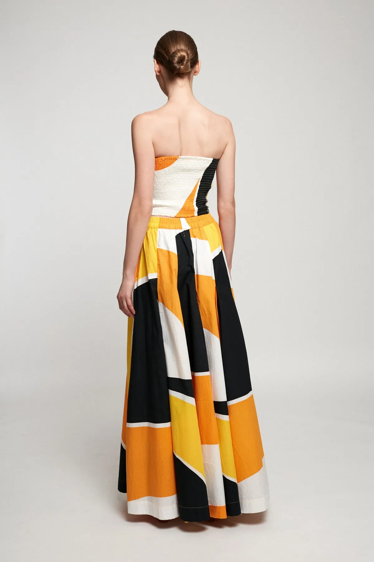 Balconette Bodice | Accordion Maxi Skirt