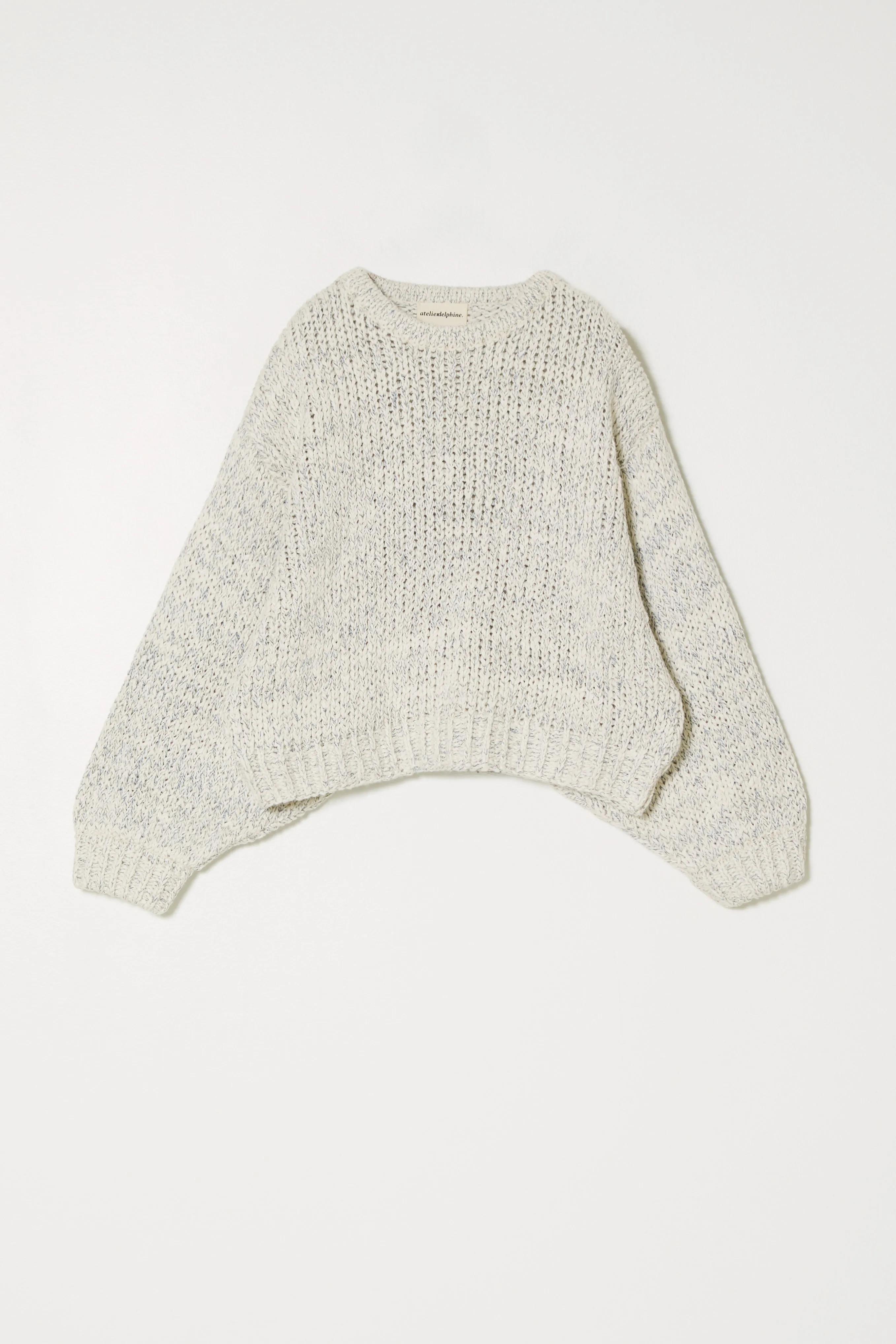 BALLOON SLEEVE IN TEXTURE LOOSE COTTON