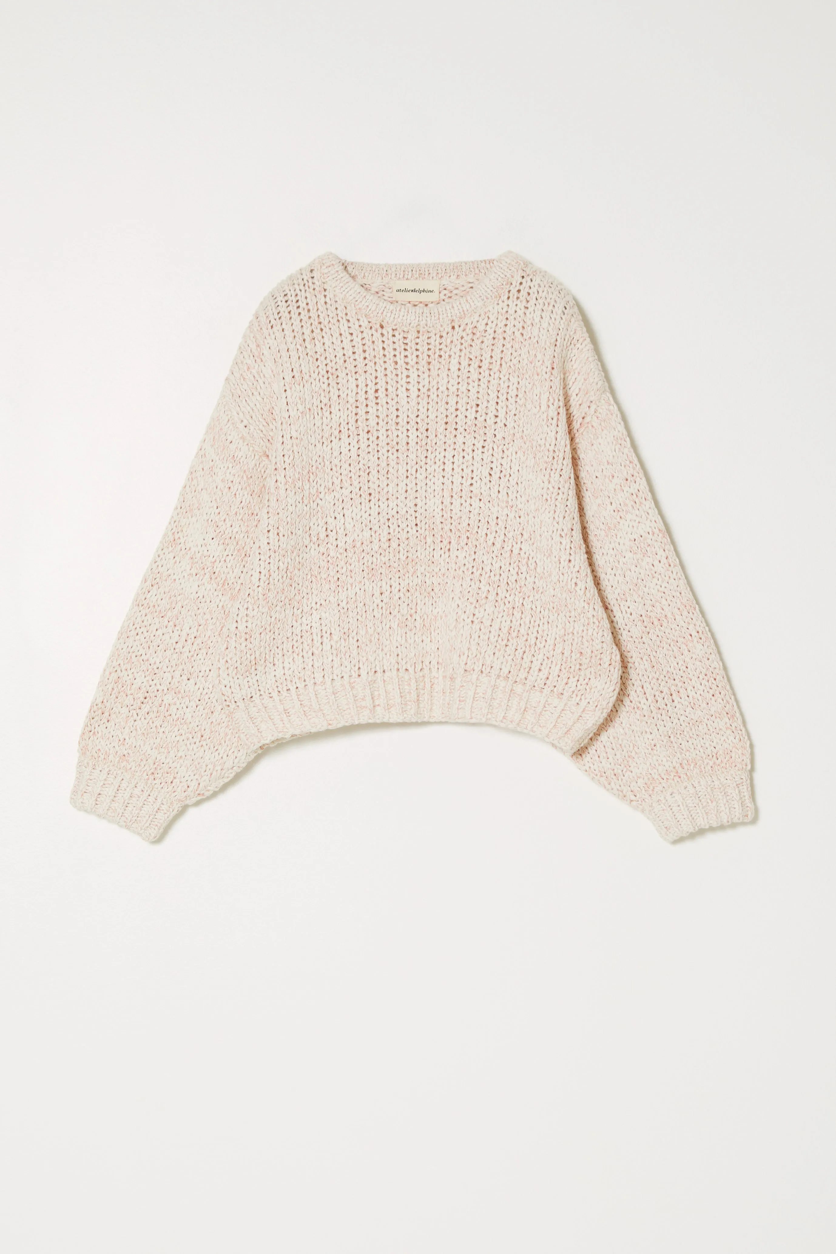 BALLOON SLEEVE IN TEXTURE LOOSE COTTON