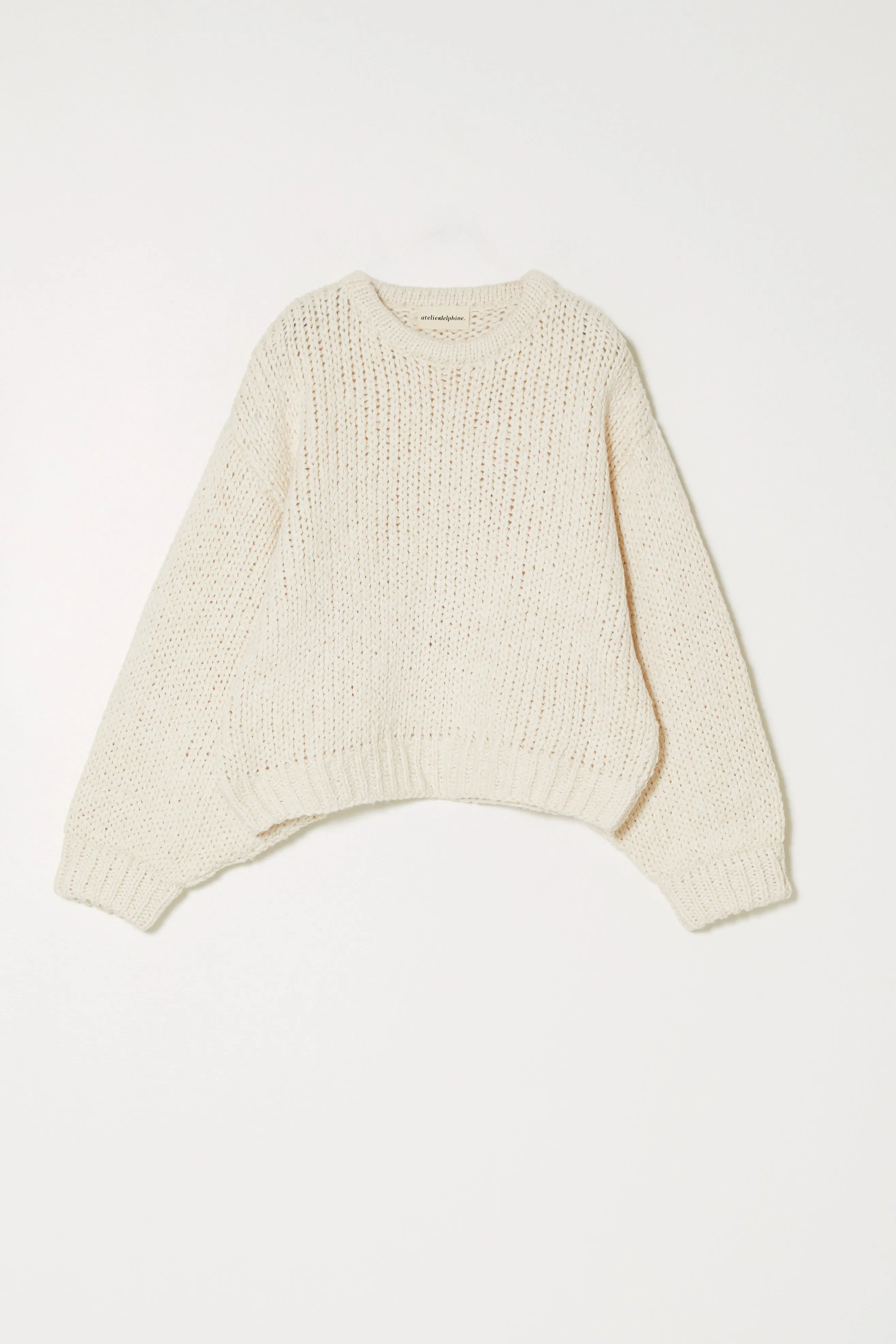 BALLOON SLEEVE IN TEXTURE LOOSE COTTON