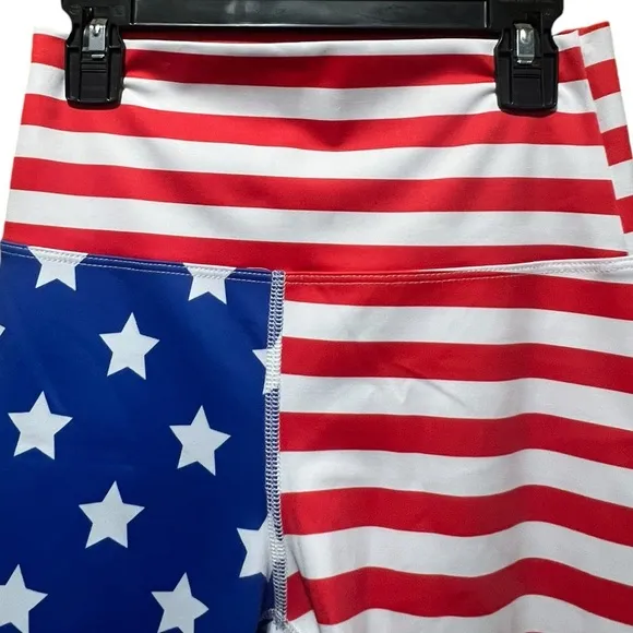 Beach Riot Stars and Stripes Bike Shorts Size Medium