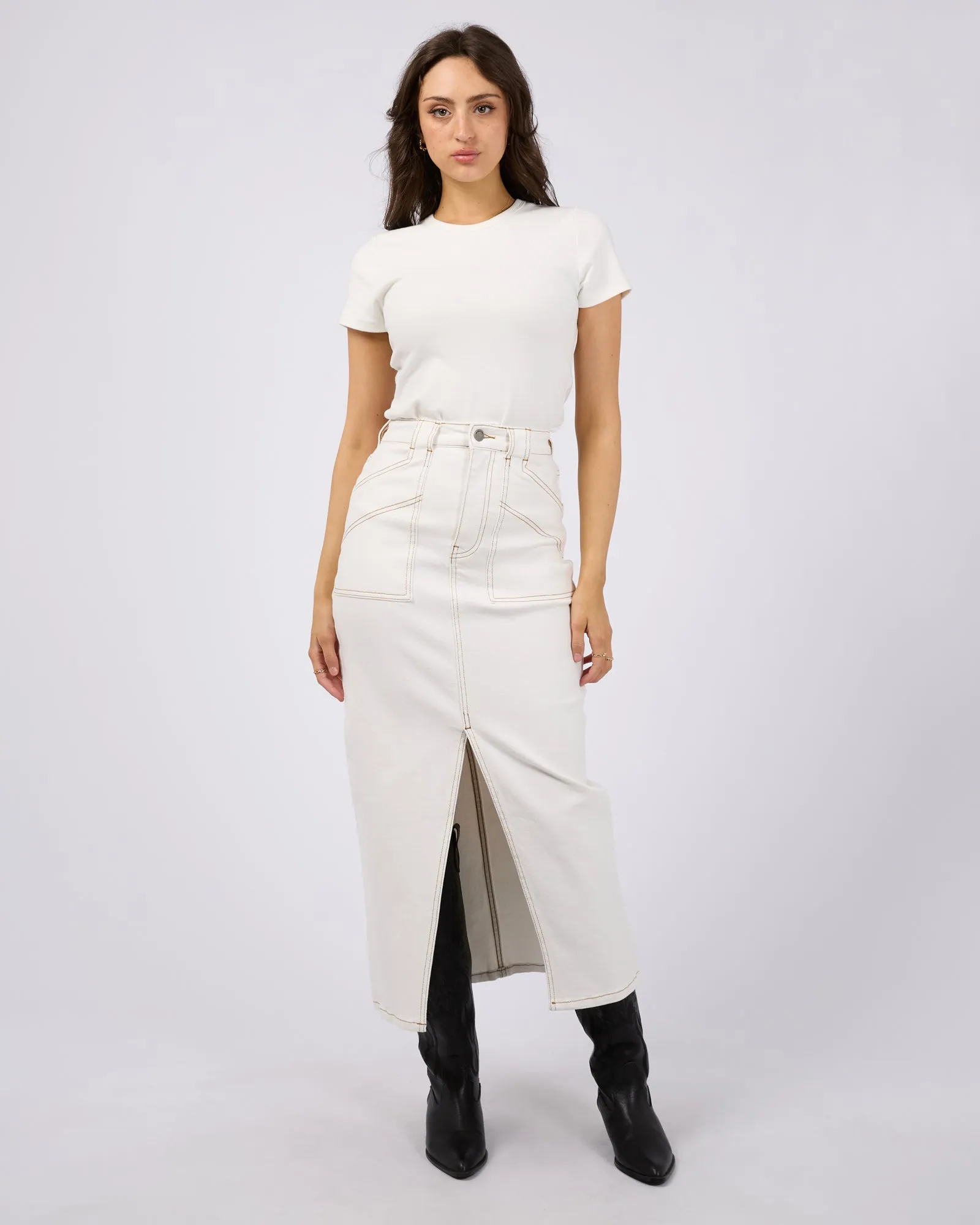 Becca Maxi Skirt - Vintage White