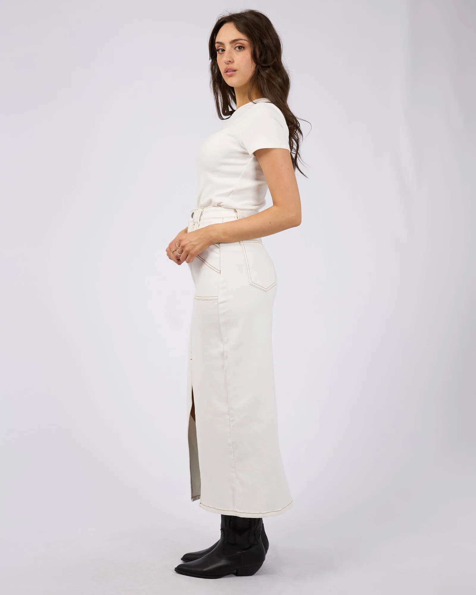 Becca Maxi Skirt - Vintage White