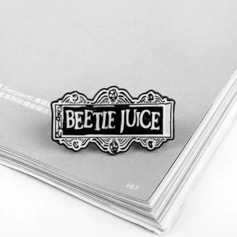 Beetlejuice Betelgeuse Alloy Brooch 4 Pack