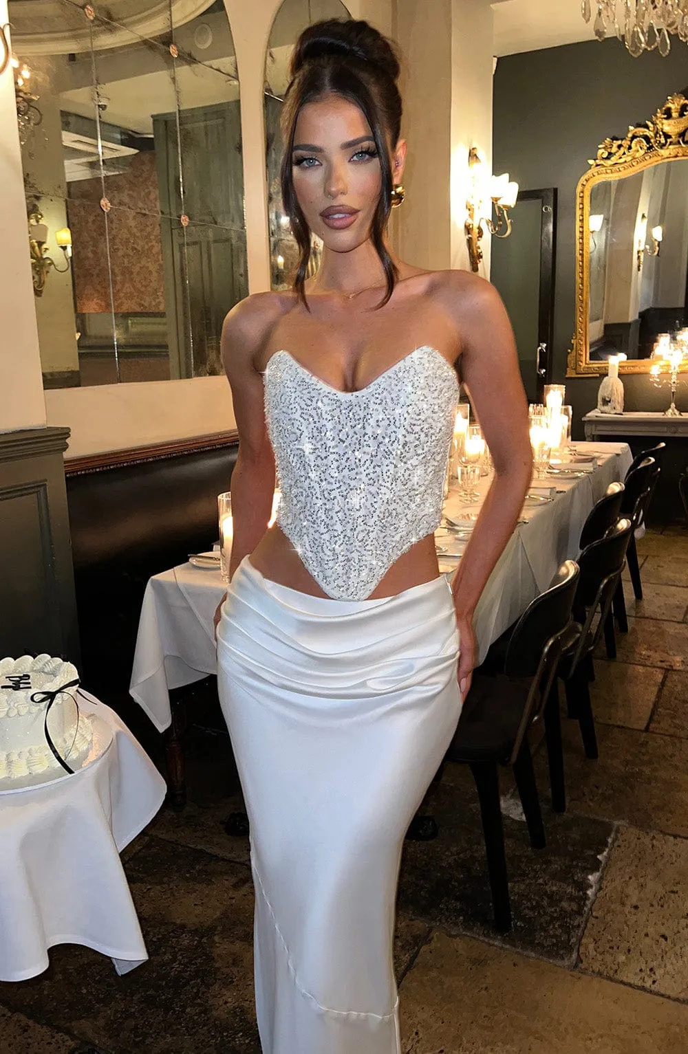 Bernadette Maxi Skirt - Ivory
