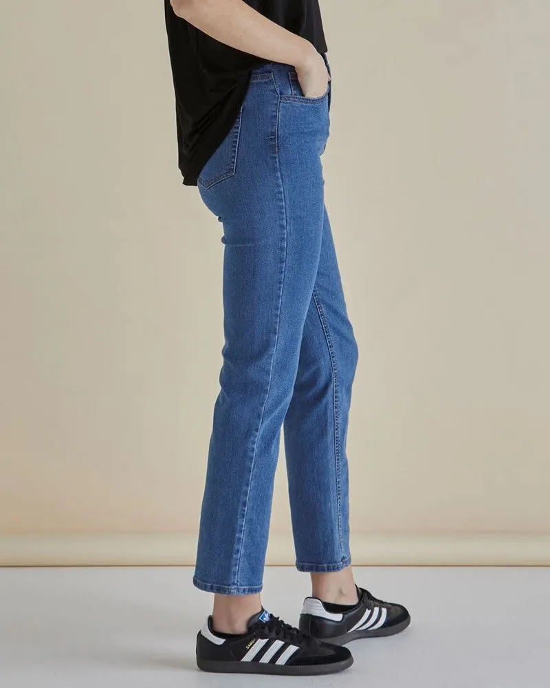 Betty Basics Slim Fit Jean - Mid Blue