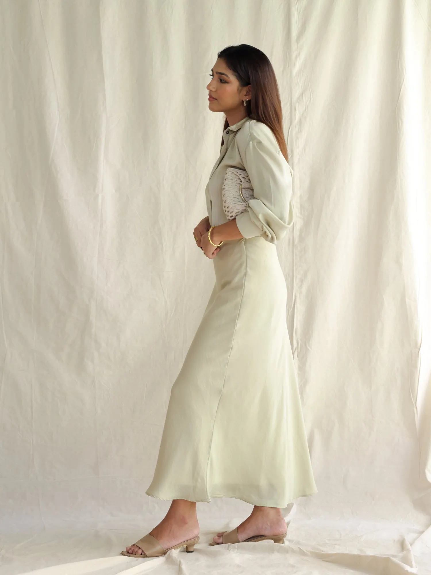 Bias Maxi Skirt