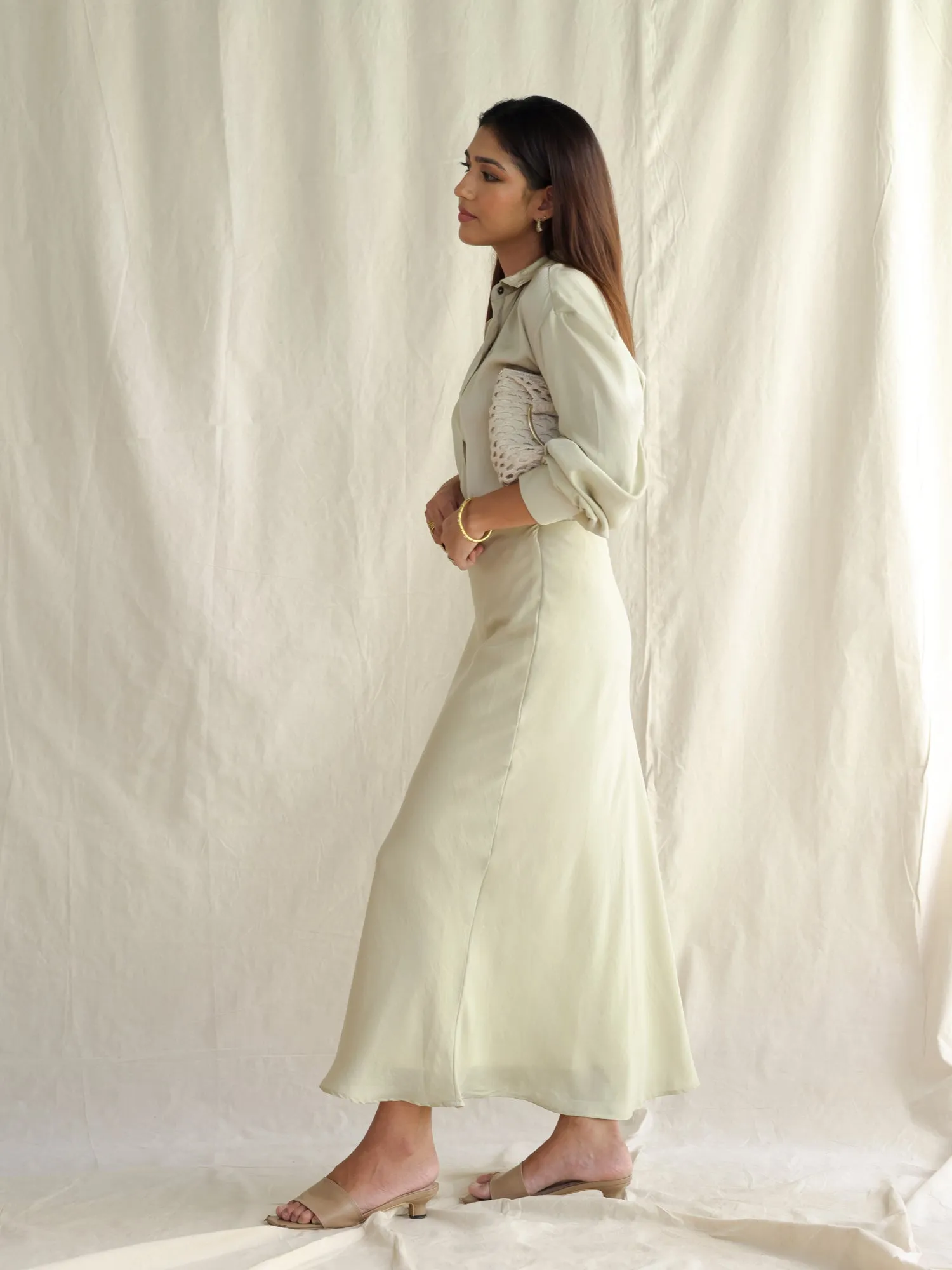 Bias Maxi Skirt