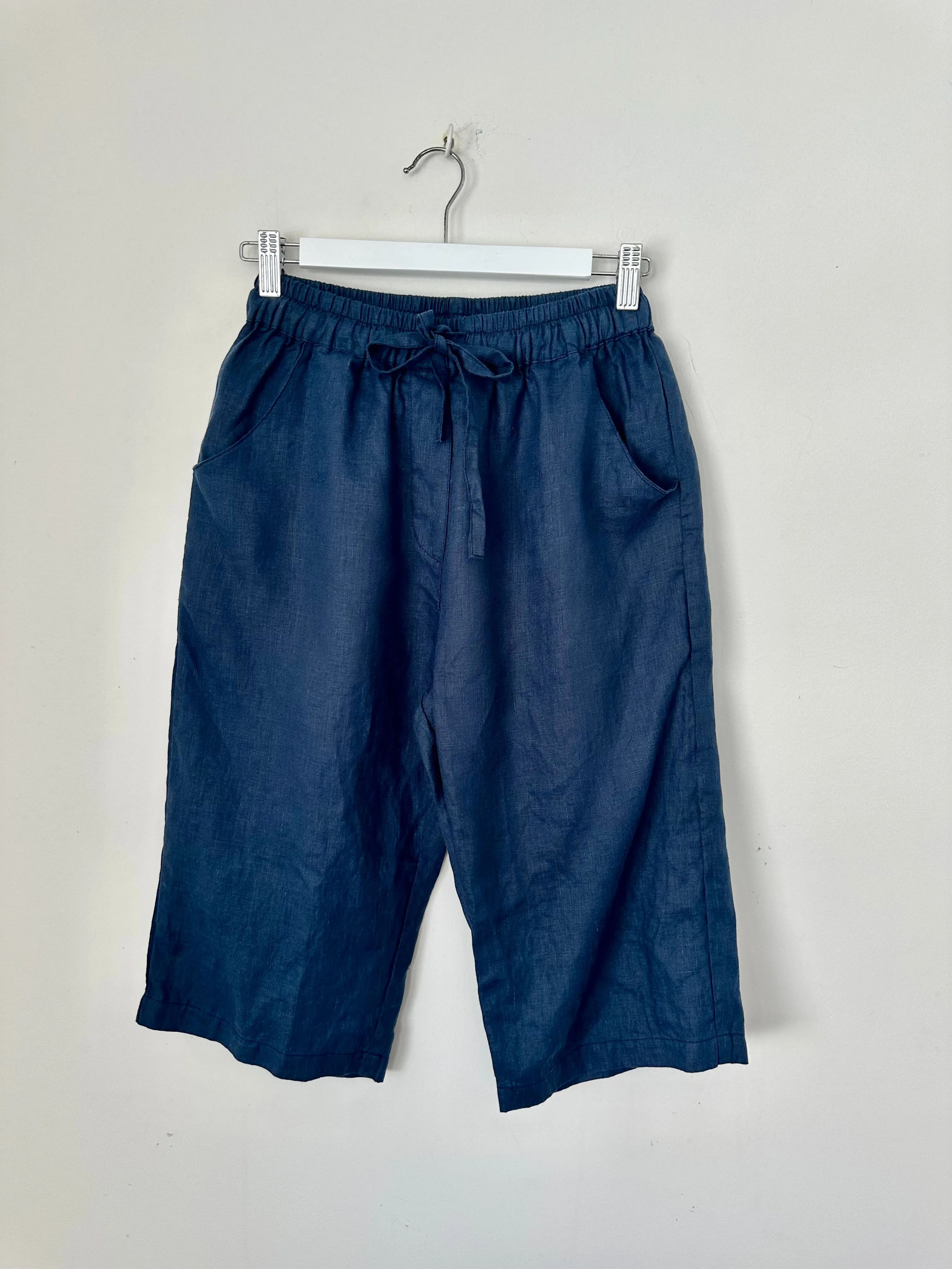 billy short - navy linen
