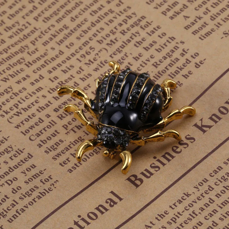 Black Bug Brooch "Bob"