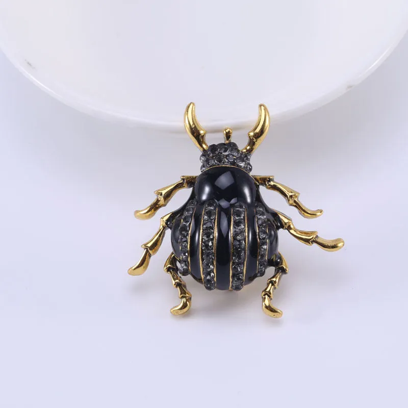 Black Bug Brooch "Bob"