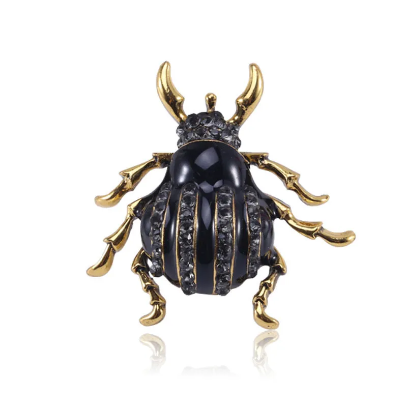 Black Bug Brooch "Bob"