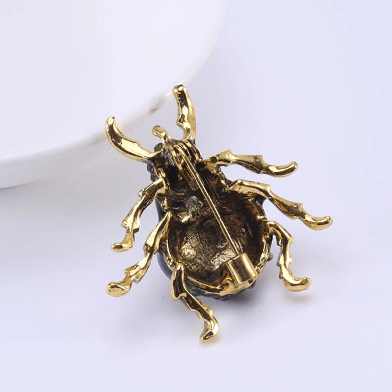 Black Bug Brooch "Bob"
