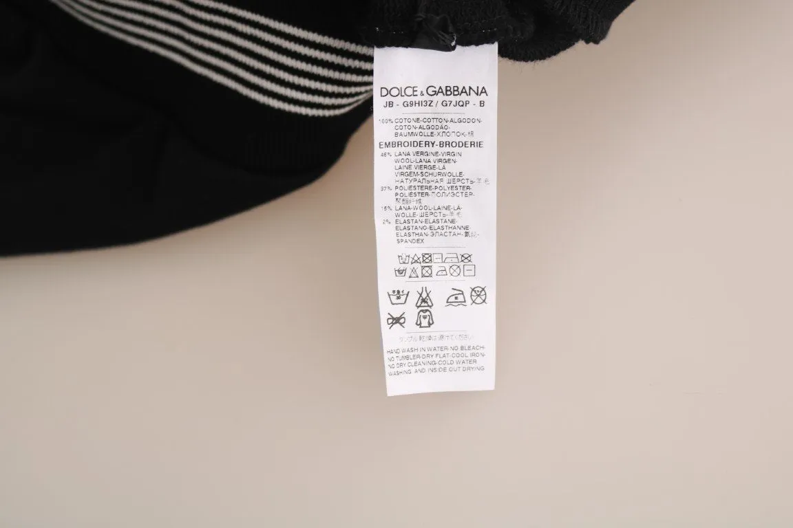 Black Cotton dgfamily Hooded Royal Sweater