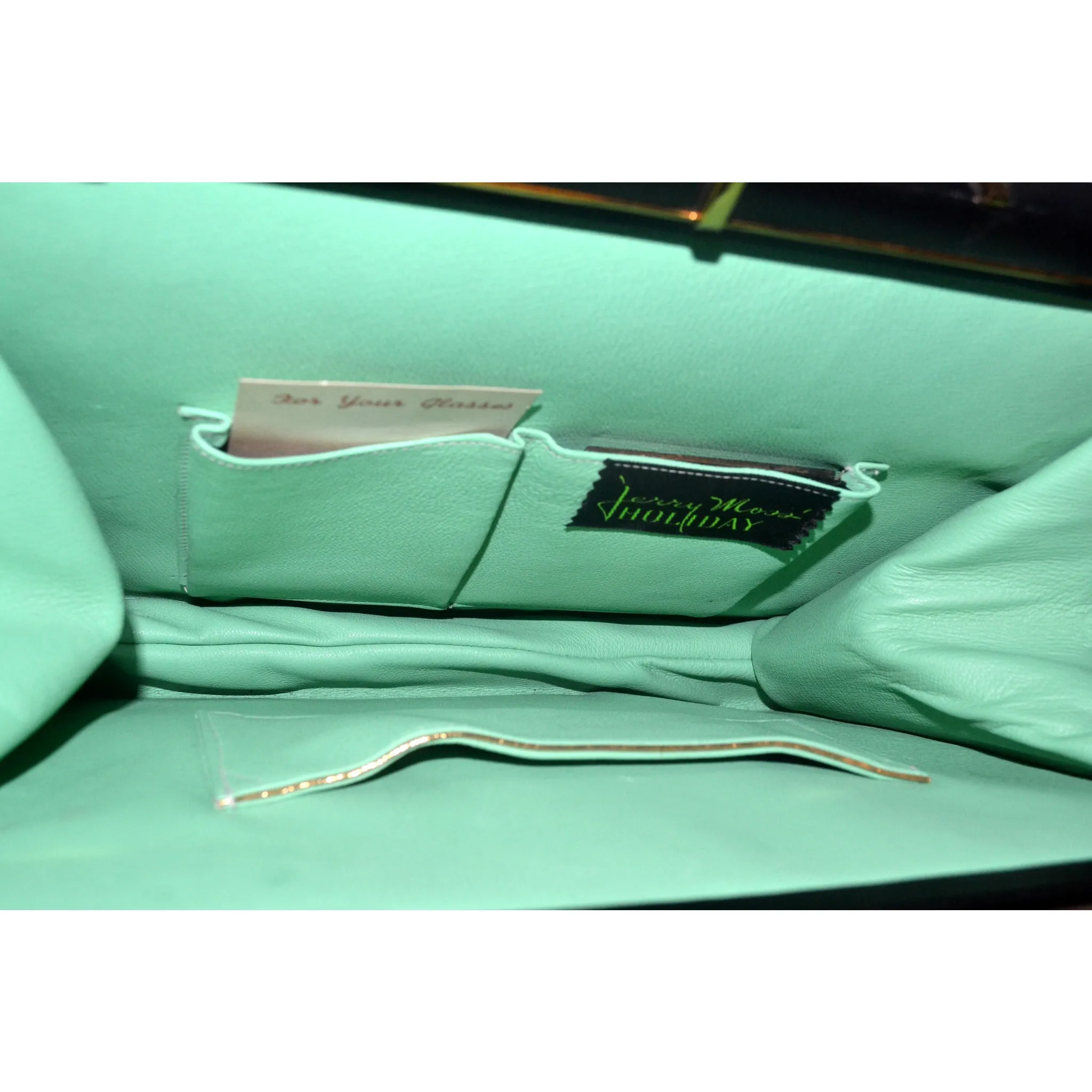 Black Leather Purse By Jerry Moss Holiday