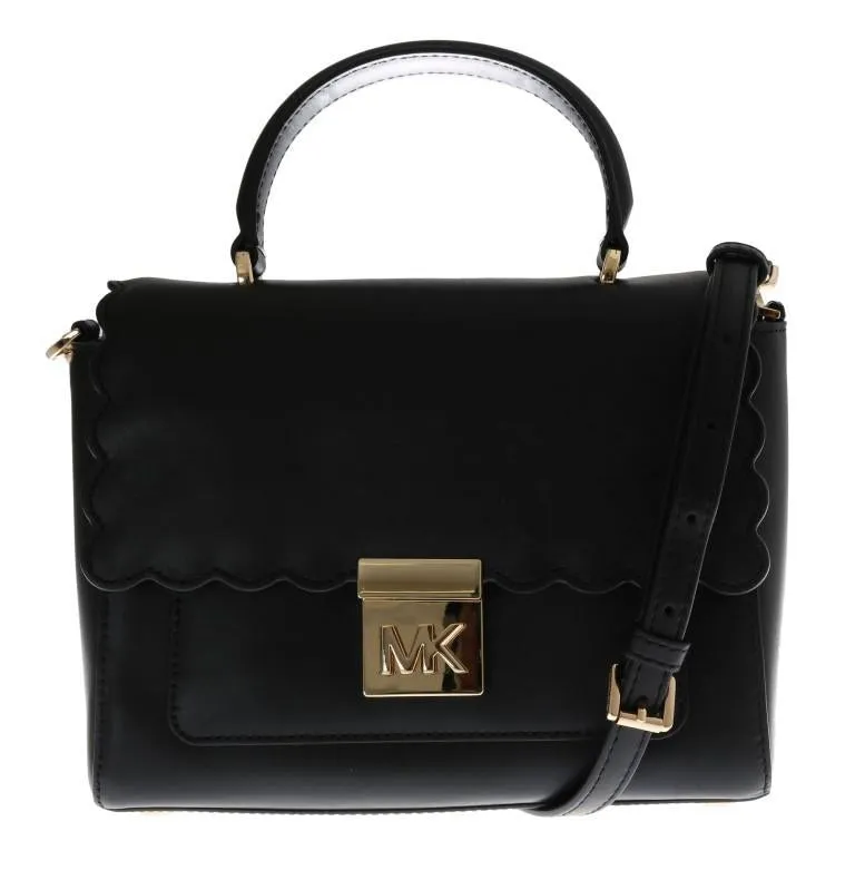 Black MINDY Satchel Crossbody Bag