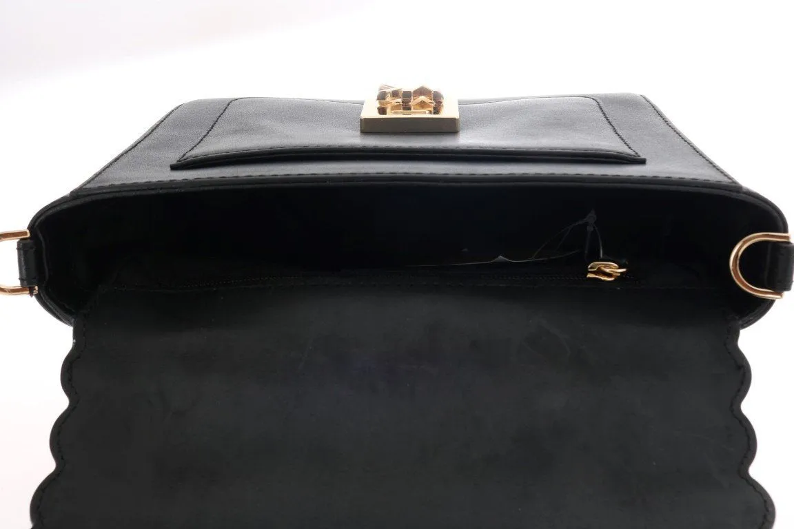 Black MINDY Satchel Crossbody Bag