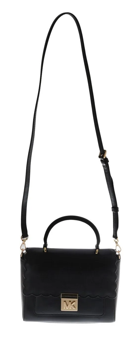 Black MINDY Satchel Crossbody Bag