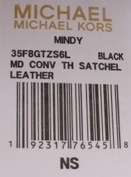 Black MINDY Satchel Crossbody Bag