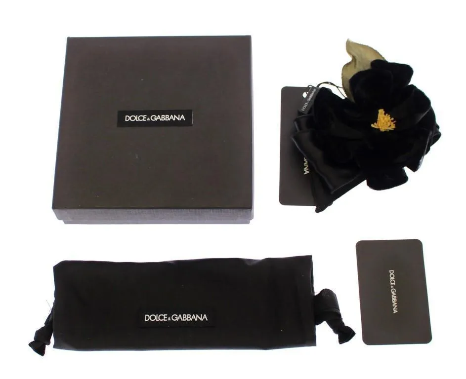 Black Silk Flower Runway Brooch