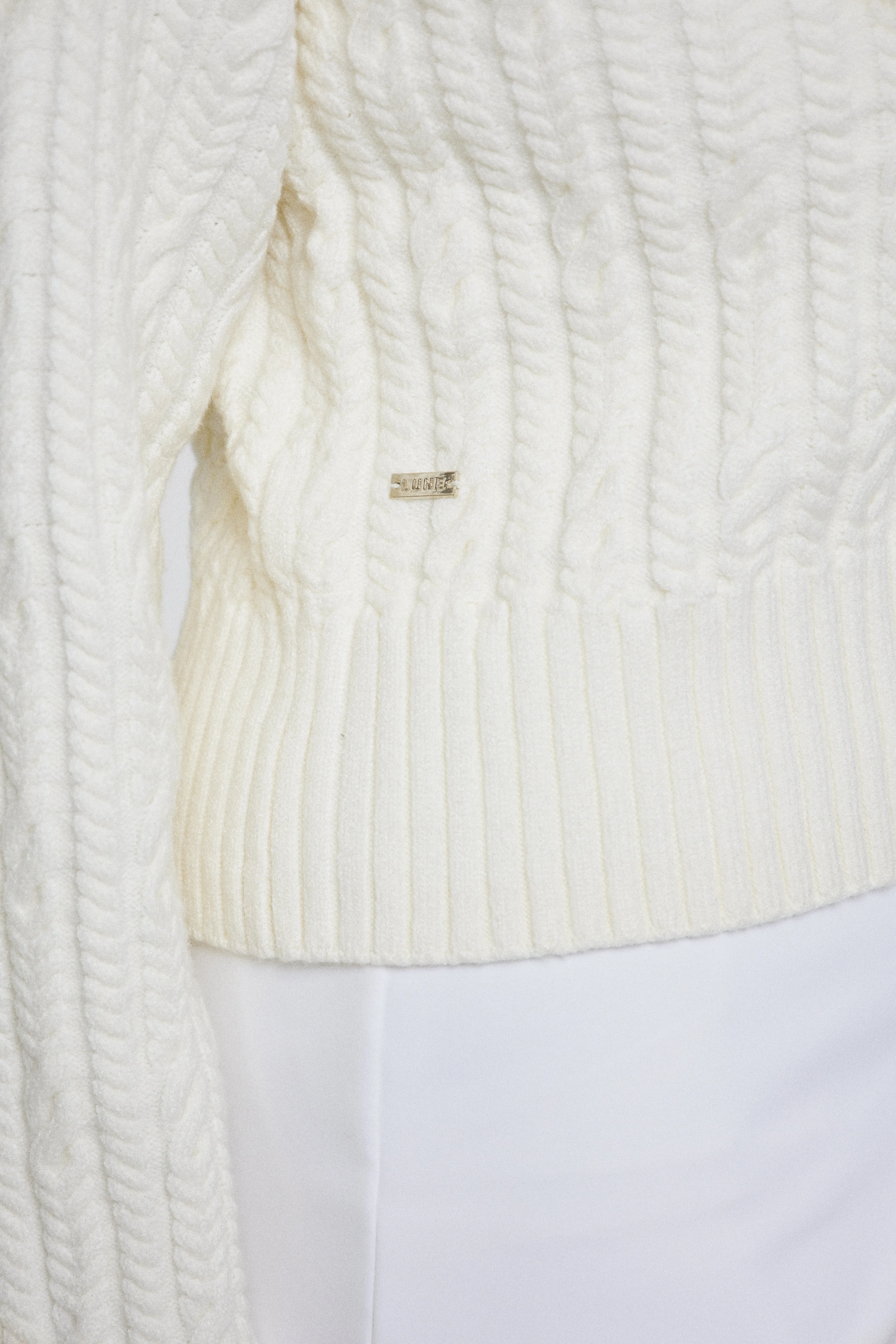 Blake Cable Knit Crewneck Sweater