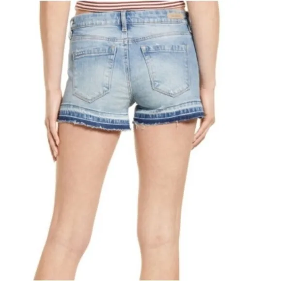 Blank NYC The Essex Release Hem Denim Shorts High Potential Size 28 NWT
