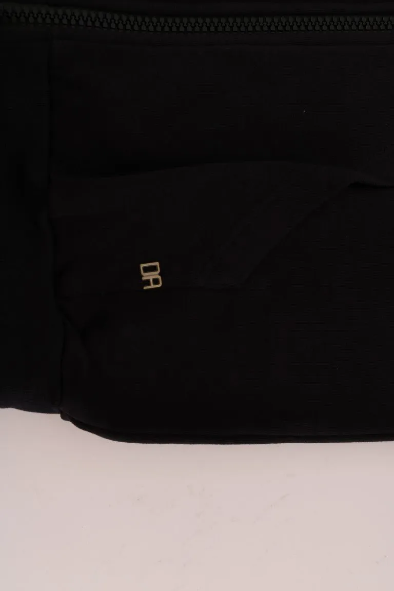 Blue Full Zipper Hodded Cotton Sweater