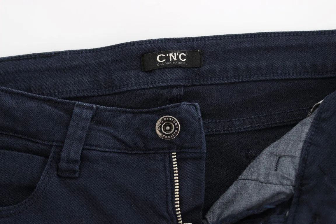 Blue straight leg jeans