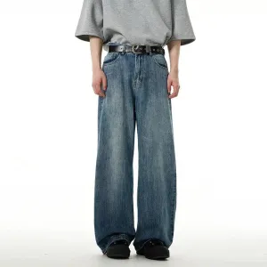 Blue Wide Leg Jeans