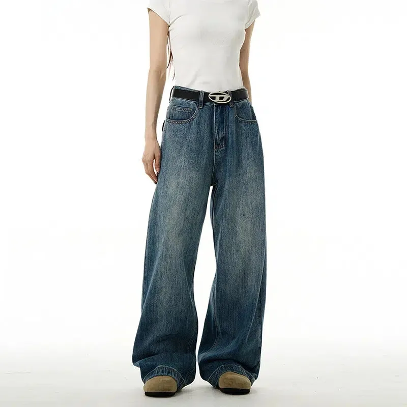 Blue Wide Leg Jeans