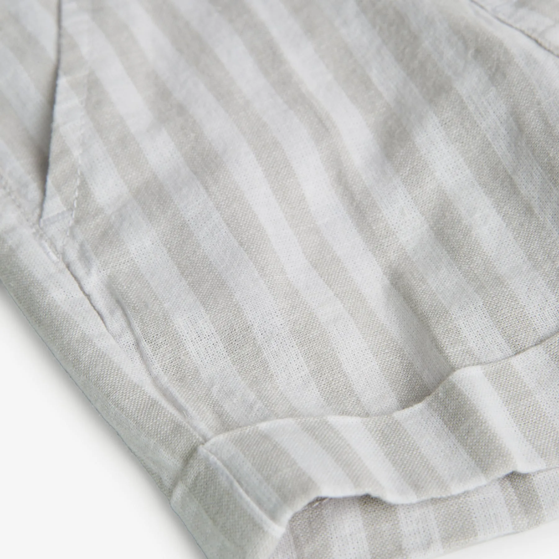 Boboli Linen Stripe Shorts & Braces