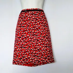 Boden Skirts Size 10 Petite Floral Red Navy White New NWT