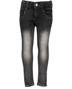 Boys Black Faded Slim Fit Jeans