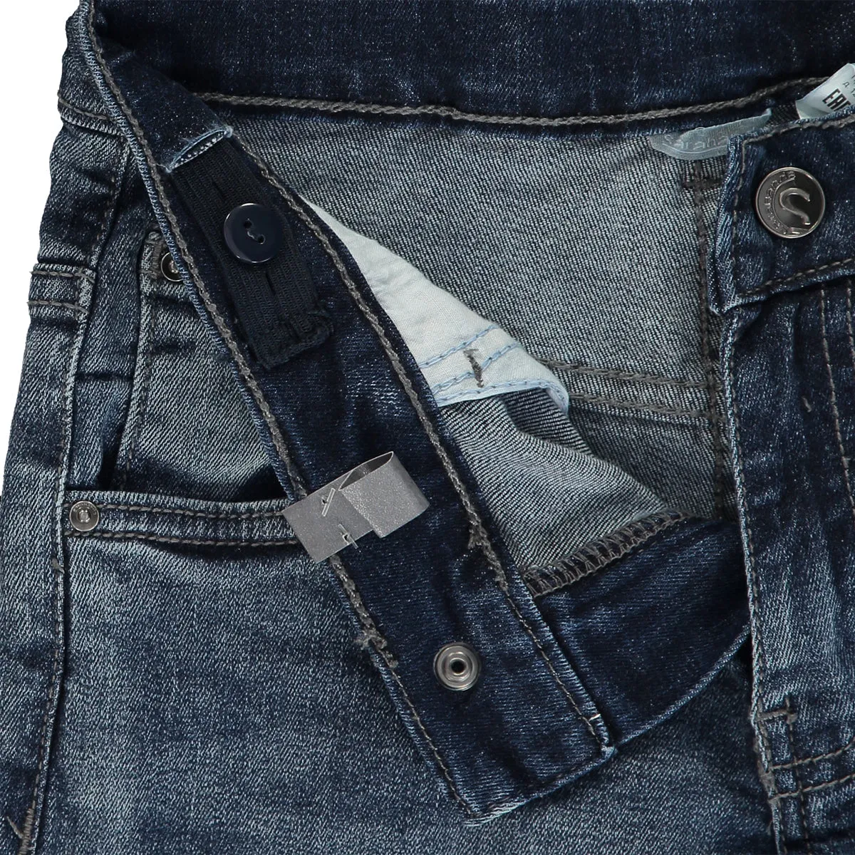 Boys Blue Slim Fit Cotton Jeans