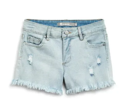 Brittany - 5 Pockets Fray Shorts with Destruction