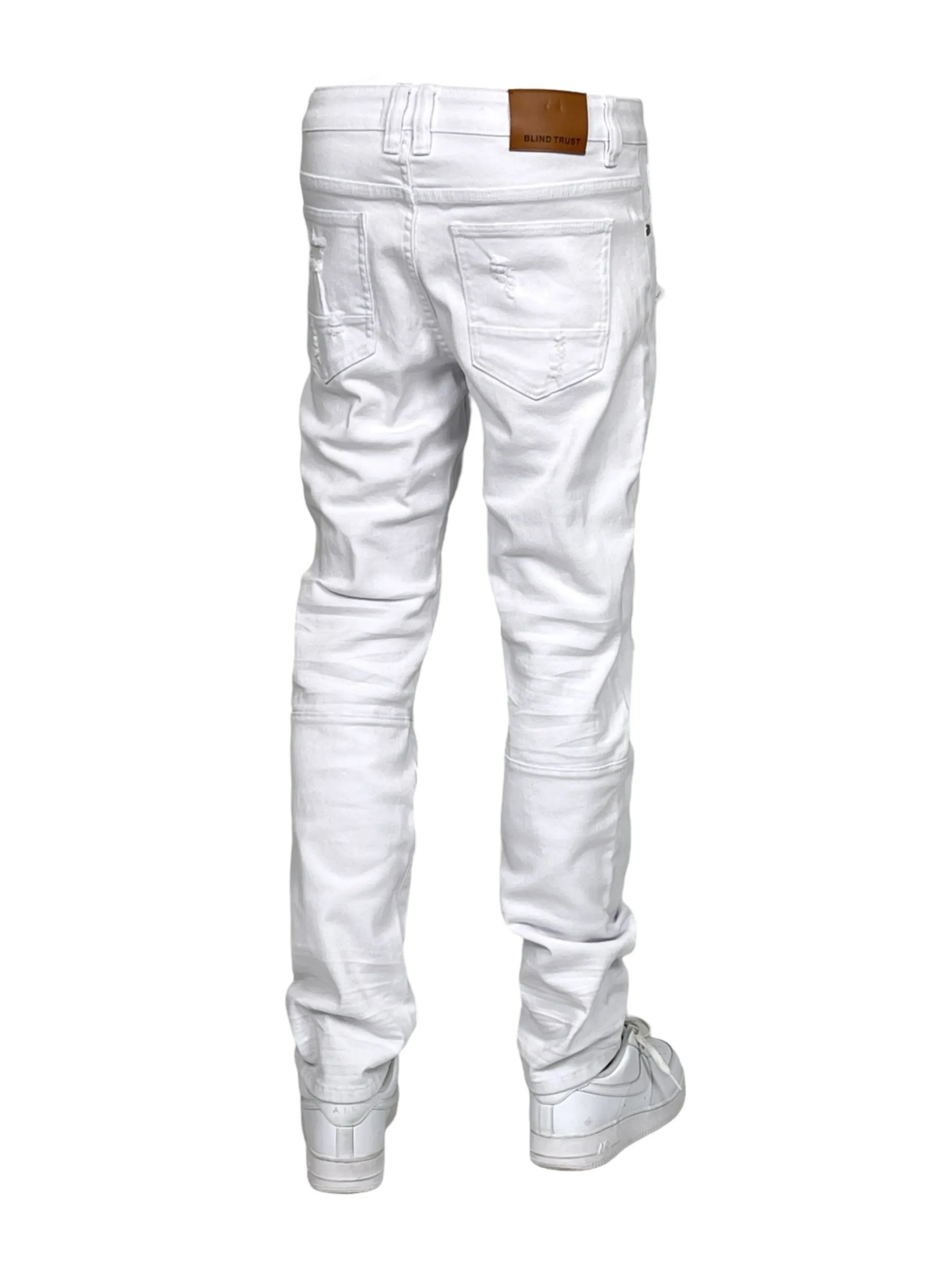 BT-BTP24035-Slim Fit Rip & Repair Jeans